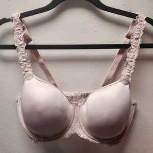 Wacoal Pink Lace Trim Full Coverage Underwire Bra 36DD
